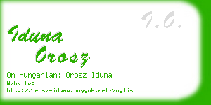 iduna orosz business card